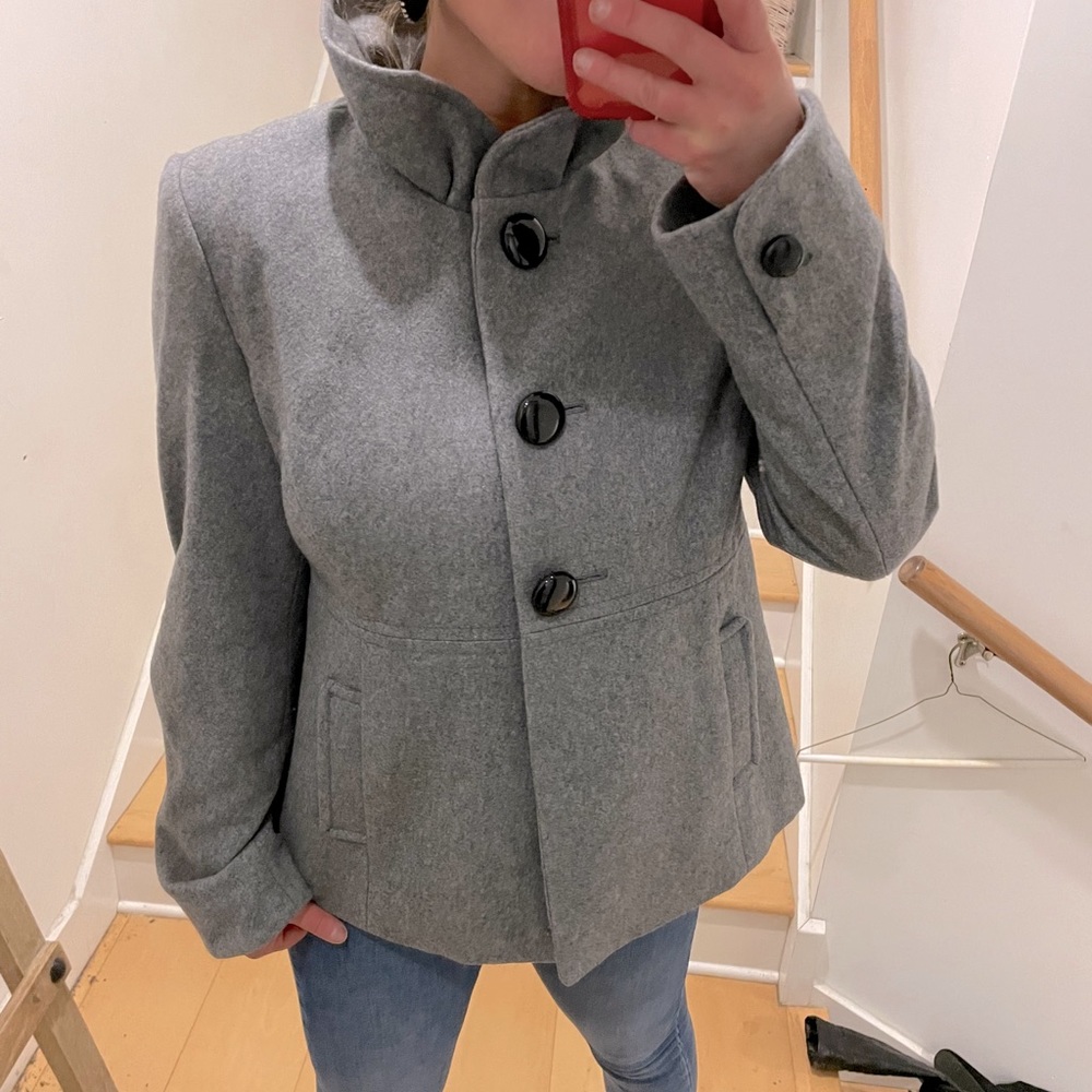Old navy pea coat gray M